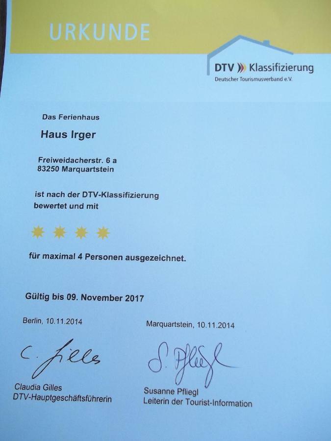Ferienhaus Irger Marquartstein Eksteriør bilde